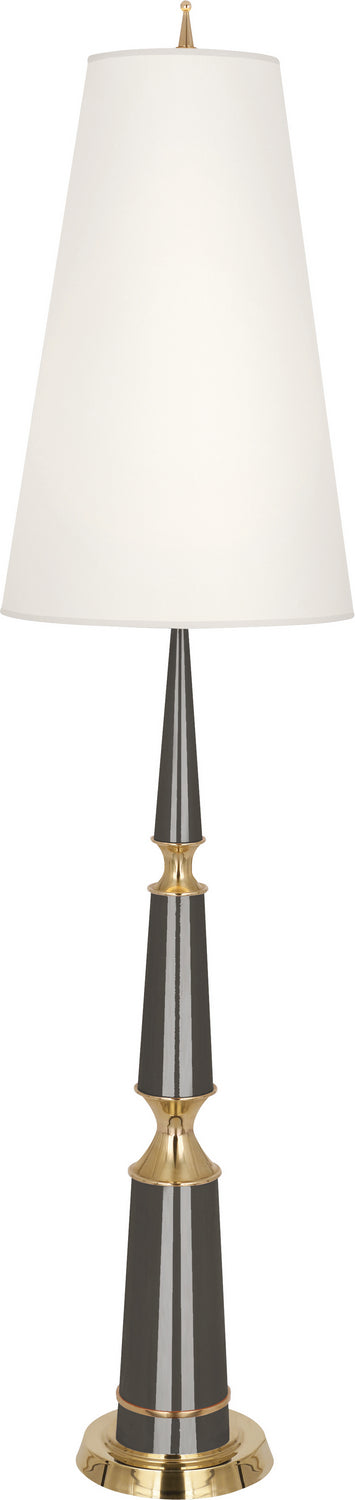 Robert Abbey Lighting A902X Jonathan Adler Versailles Lamp Ash Lacquered Paint W/Modern Brass