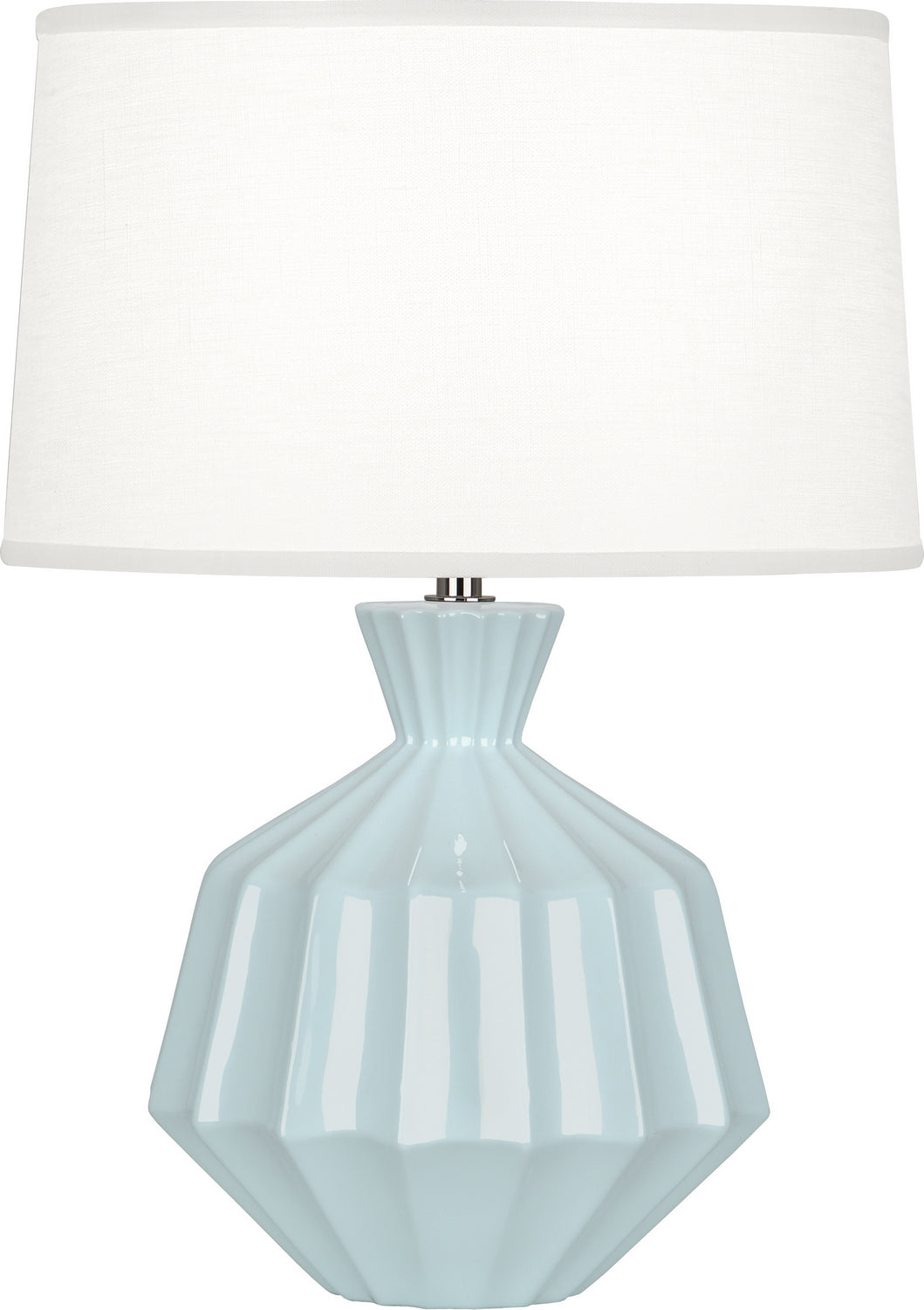 Robert Abbey Lighting BB989 Orion Lamp Baby Blue Glazed