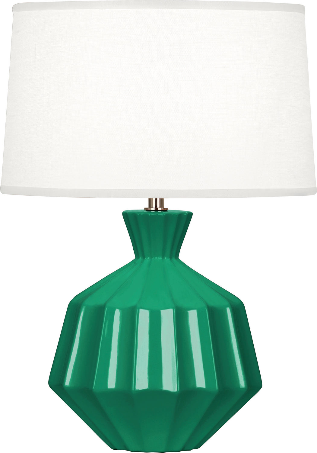 Robert Abbey Lighting EG989 Orion Lamp Emerald Green Glazed