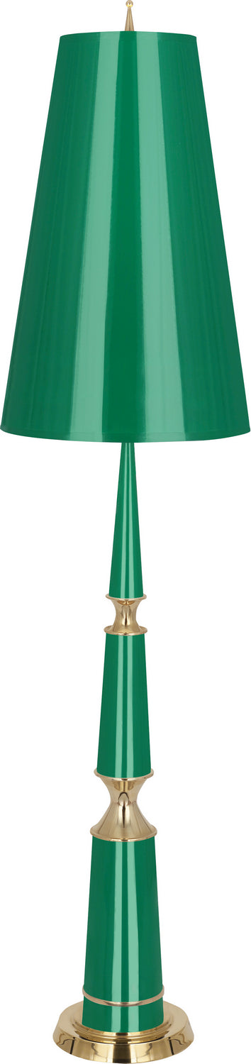 Robert Abbey Lighting G902 Jonathan Adler Versailles Lamp Emerald Lacquered Paint W/Modern Brass