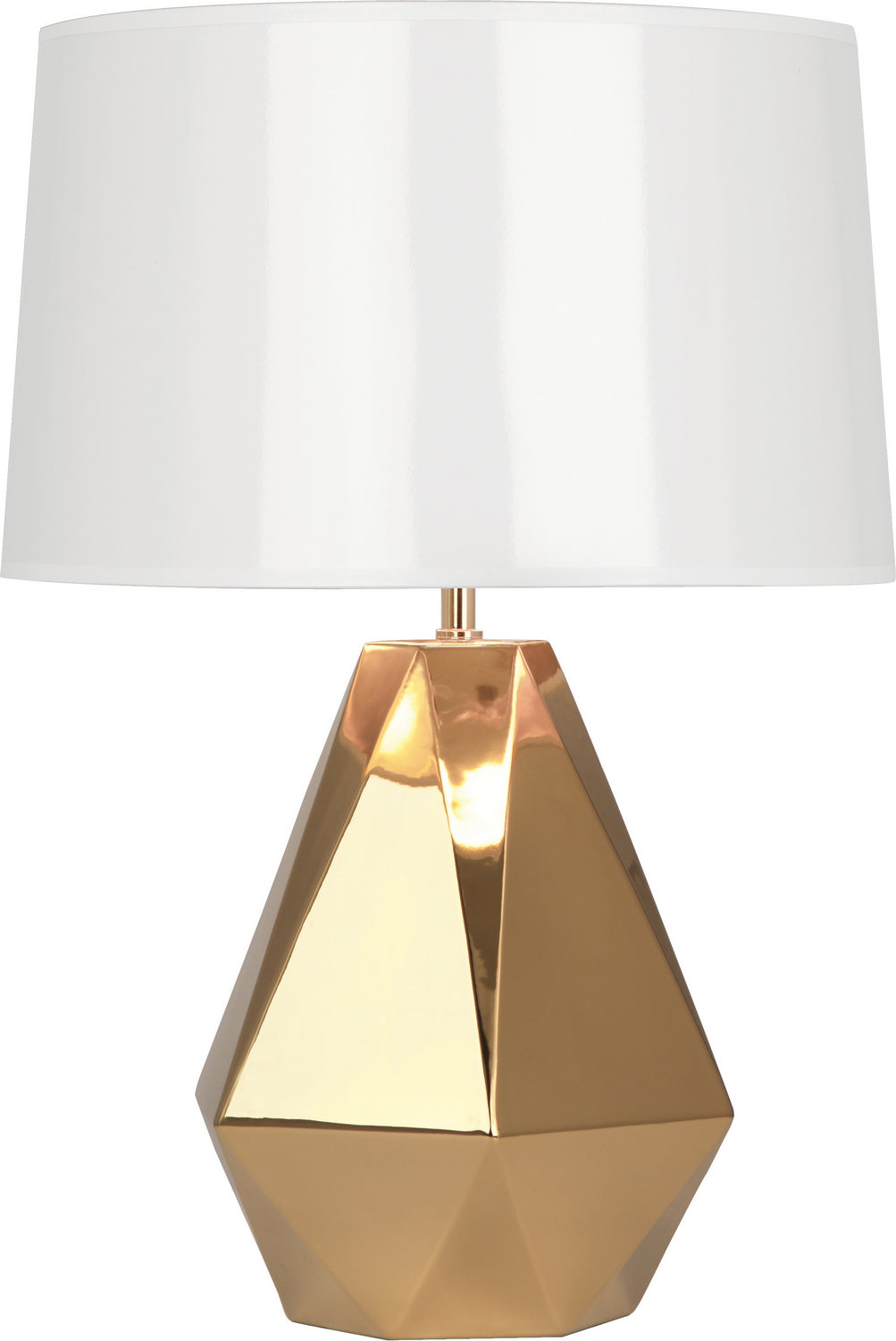 Robert Abbey Lighting G930 Delta Lamp Polished Gold Glazed