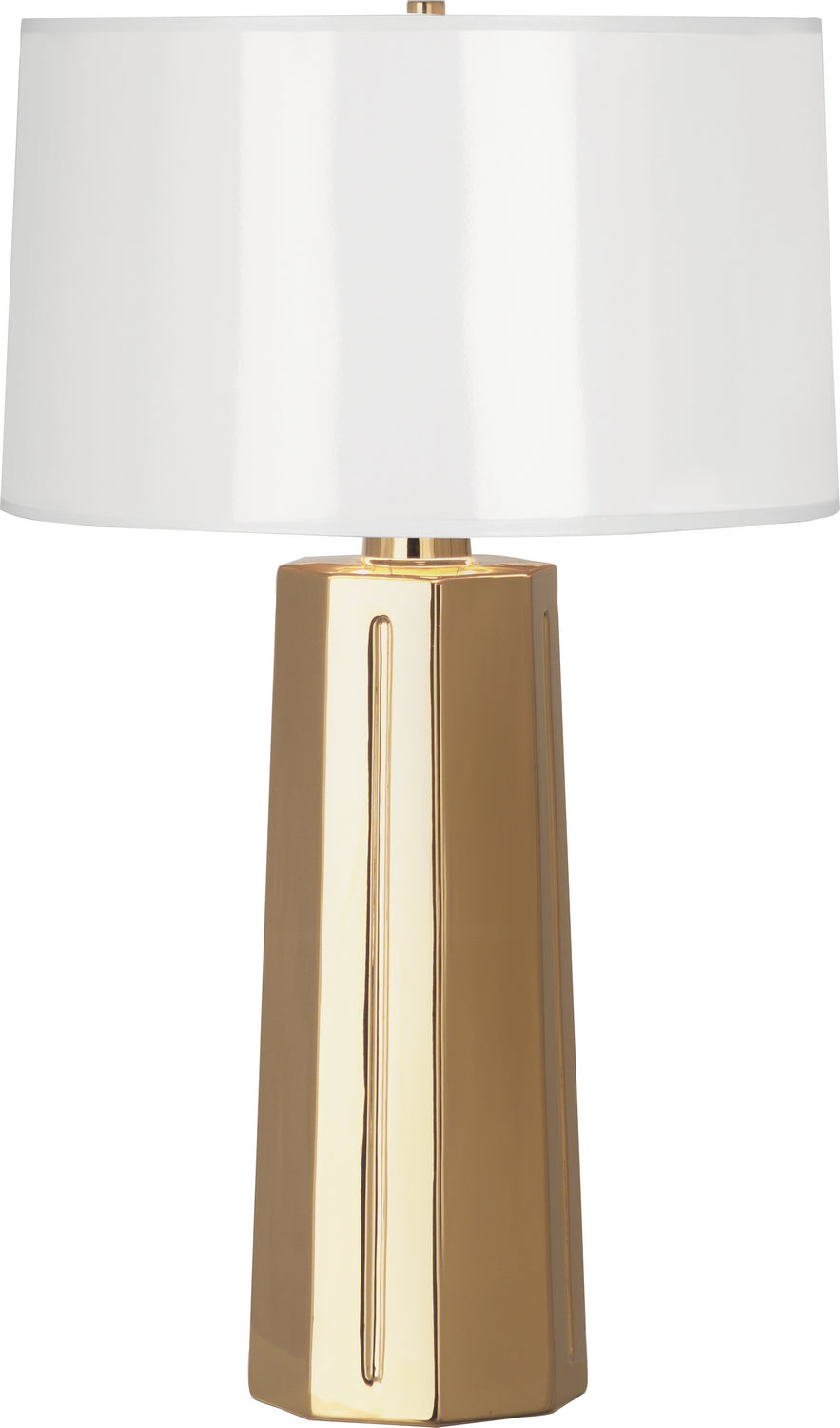 Robert Abbey Lighting G960 Mason Lamp Polished Gold Glazed