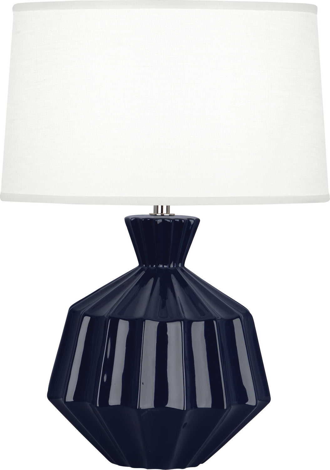 Robert Abbey Lighting MB989 Orion Lamp Midnight Blue Glazed