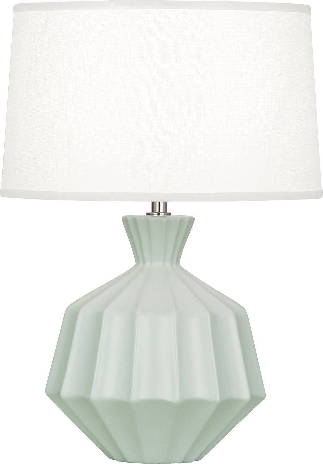 Robert Abbey Lighting MCL18 Orion Lamp Matte Celadon Glazed