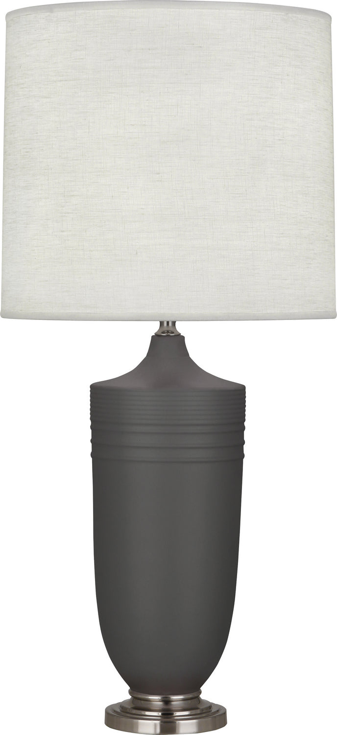 Robert Abbey Lighting MCR26 Michael Berman Hadrian Lamp Matte Ash Glazed W/Dark Antique Nickel