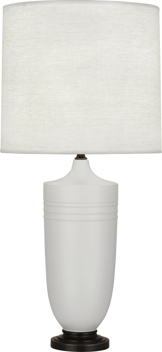 Robert Abbey Lighting MDV28 Michael Berman Hadrian Lamp Matte Dove Glazed W/Deep Patina Bronze