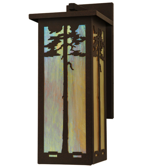 Meyda Tiffany Lighting 79918 Tamarack One Light Wall Sconce Outdoor Bronze / Dark