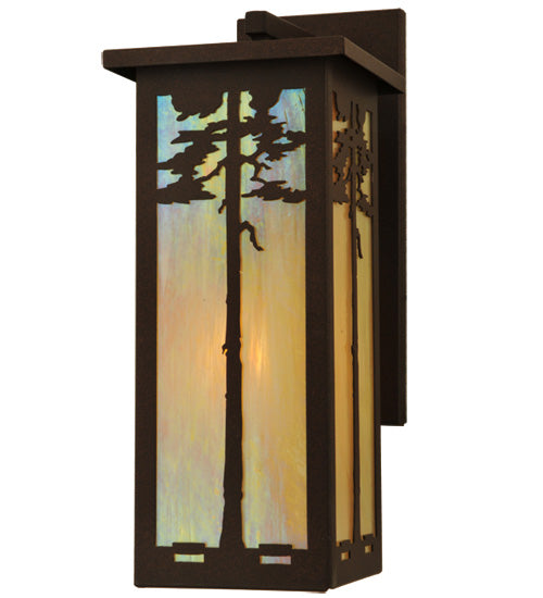 Meyda Tiffany Lighting 79918 Tamarack One Light Wall Sconce Outdoor Bronze / Dark