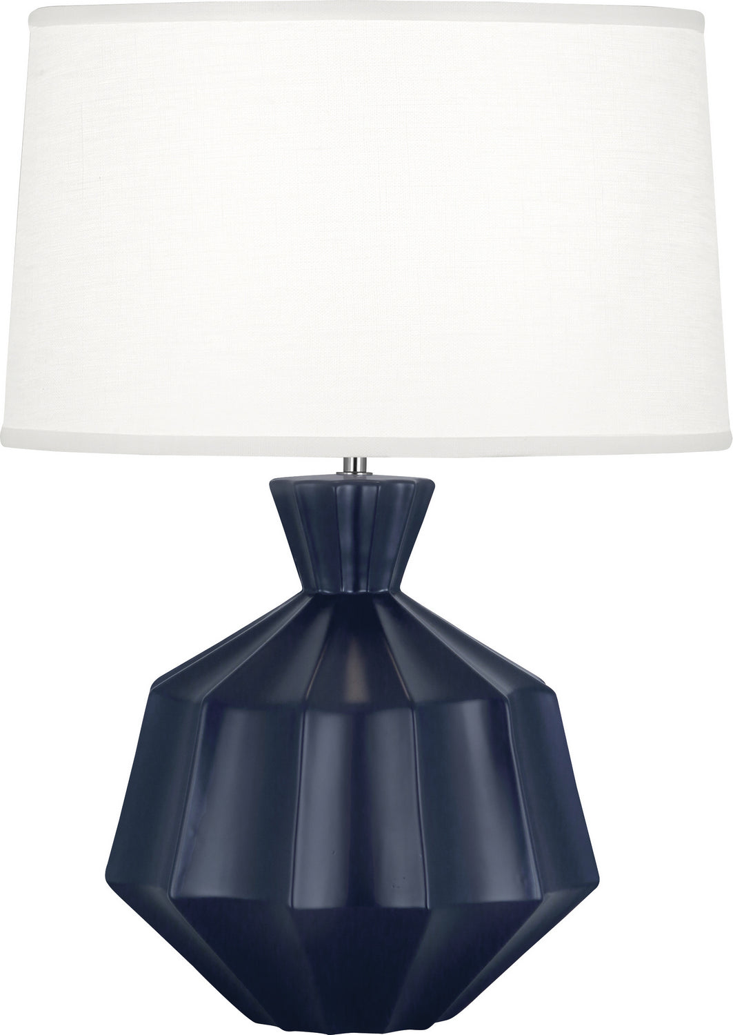 Robert Abbey Lighting MMB17 Orion Lamp Matte Midnight Blue Glazed