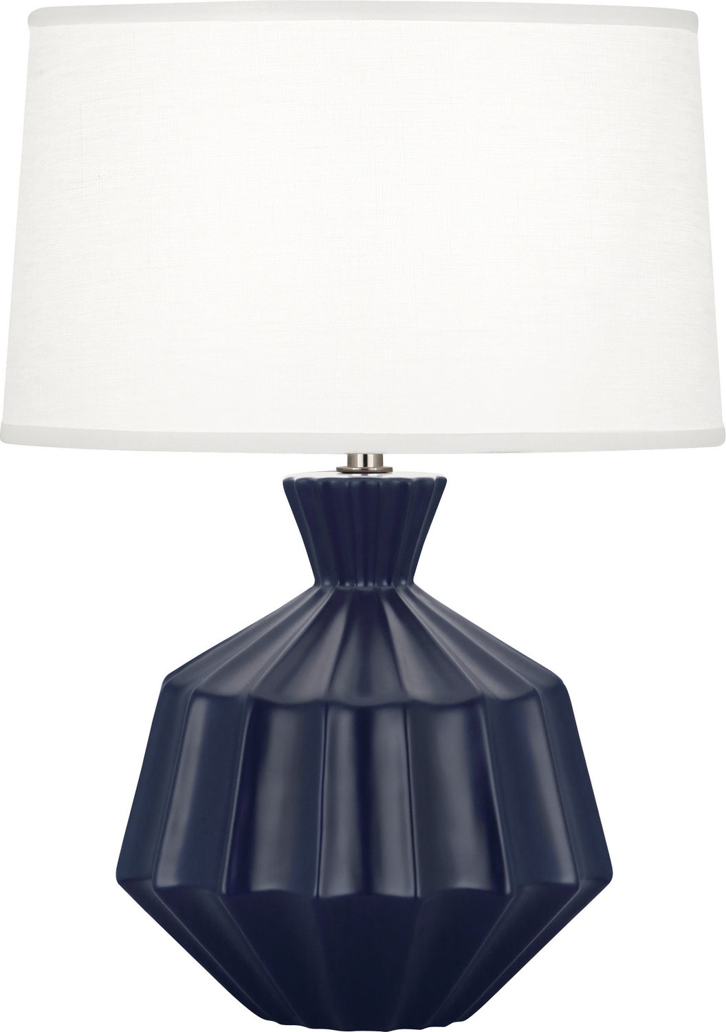 Robert Abbey Lighting MMB18 Orion Lamp Matte Midnight Blue Glazed