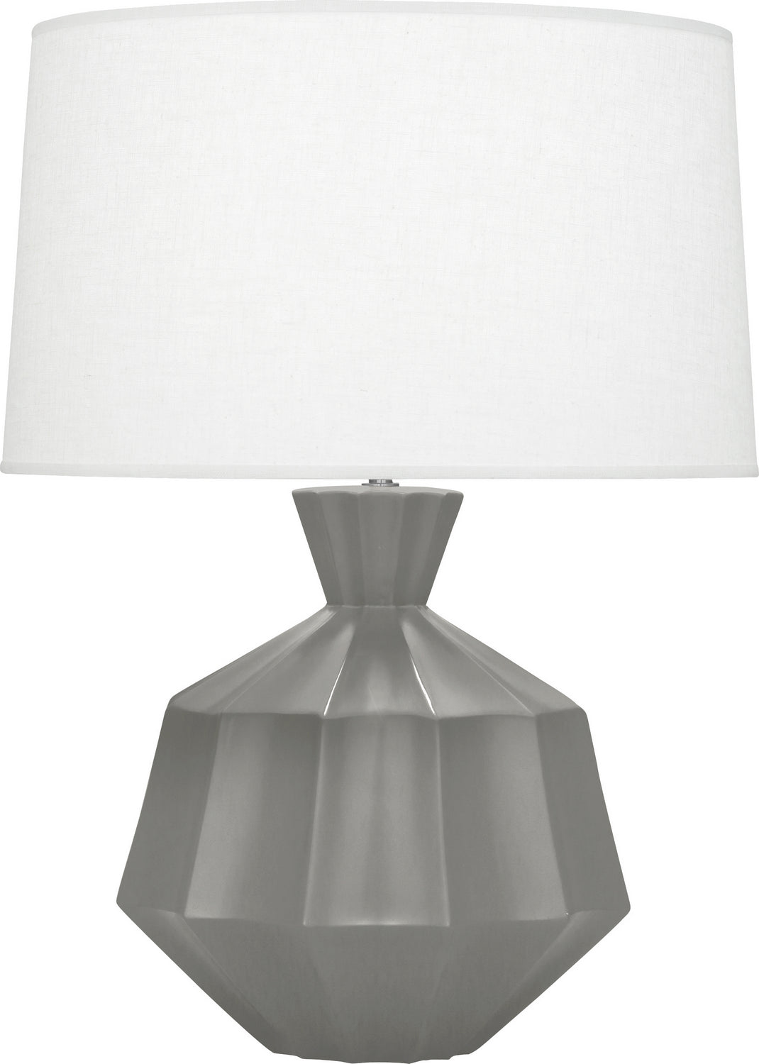 Robert Abbey Lighting MST17 Orion Lamp Matte Smoky Taupe Glazed
