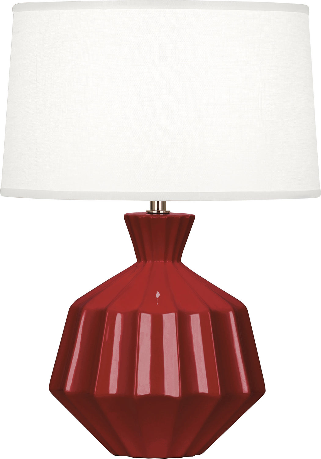 Robert Abbey Lighting OX989 Orion Lamp Oxblood Glazed