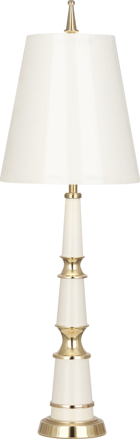 Robert Abbey Lighting W900 Jonathan Adler Versailles Lamp Lily Lacquered Paint W/Modern Brass