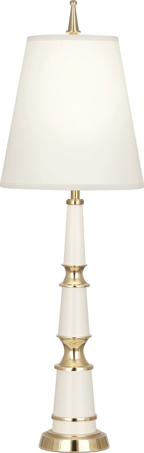 Robert Abbey Lighting W900X Jonathan Adler Versailles Lamp Lily Lacquered Paint W/Modern Brass
