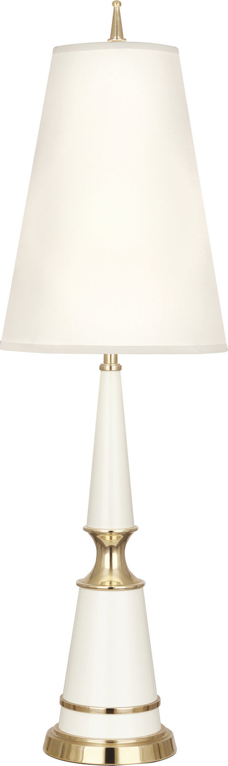 Robert Abbey Lighting W901X Jonathan Adler Versailles Lamp Lily Lacquered Paint W/Modern Brass