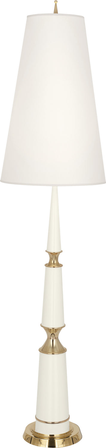 Robert Abbey Lighting W902X Jonathan Adler Versailles Lamp Lily Lacquered Paint W/Modern Brass