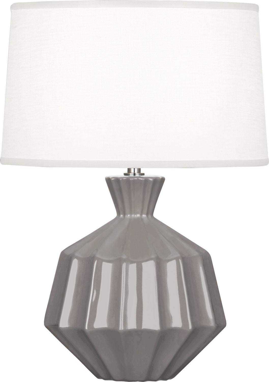 Robert Abbey Lighting ST989 Orion Lamp Smoky Taupe Glazed