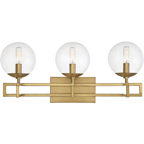 Savoy House Crosby 8-1860-3-322 Bath Vanity Light 24 in. wide - Warm Brass