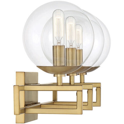 Savoy House Crosby 8-1860-3-322 Bath Vanity Light 24 in. wide - Warm Brass