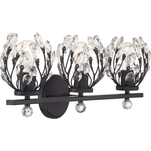 Savoy House Moreno 8-6601-3-BK Bath Vanity Light 24 in. wide - Matte Black