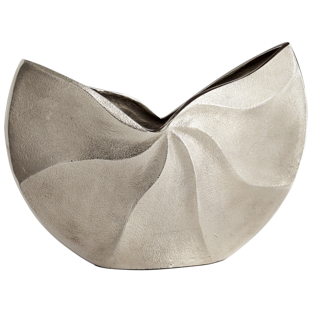Cyan 07194 Vases & Planters - Raw Nickel