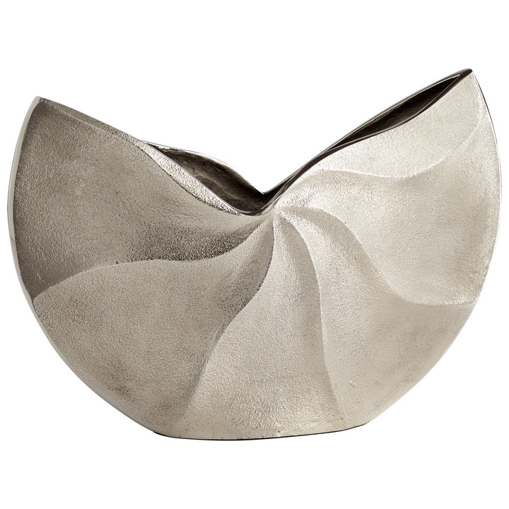 Cyan 07194 Vases & Planters - Raw Nickel