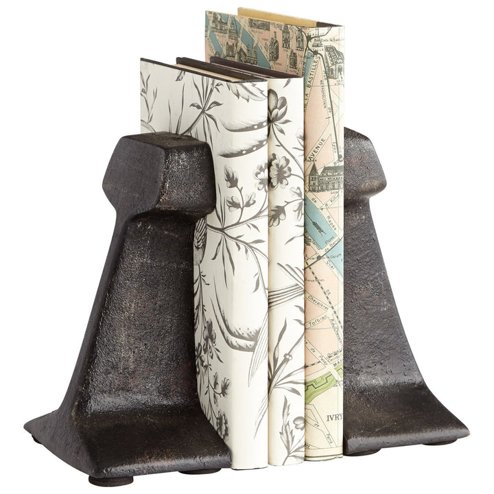 Cyan 07230 Bookends - Zinc