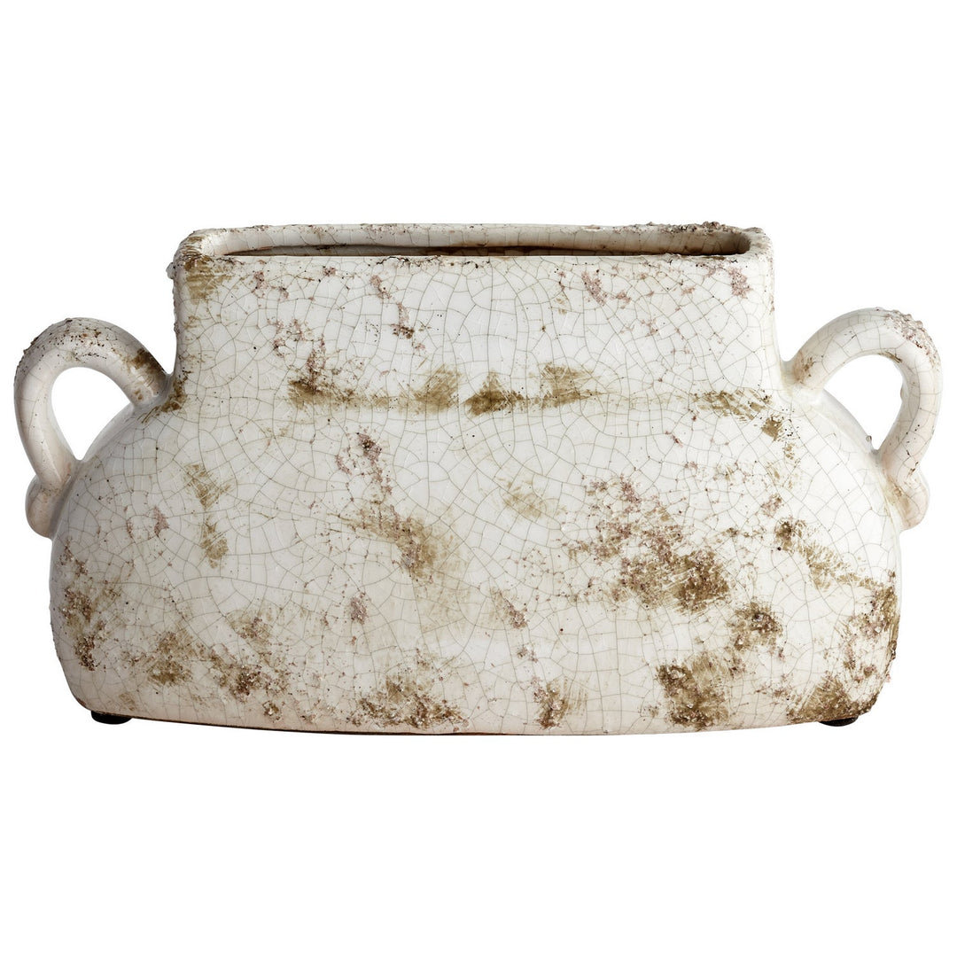 Cyan 07394 Vases & Planters - White Glaze