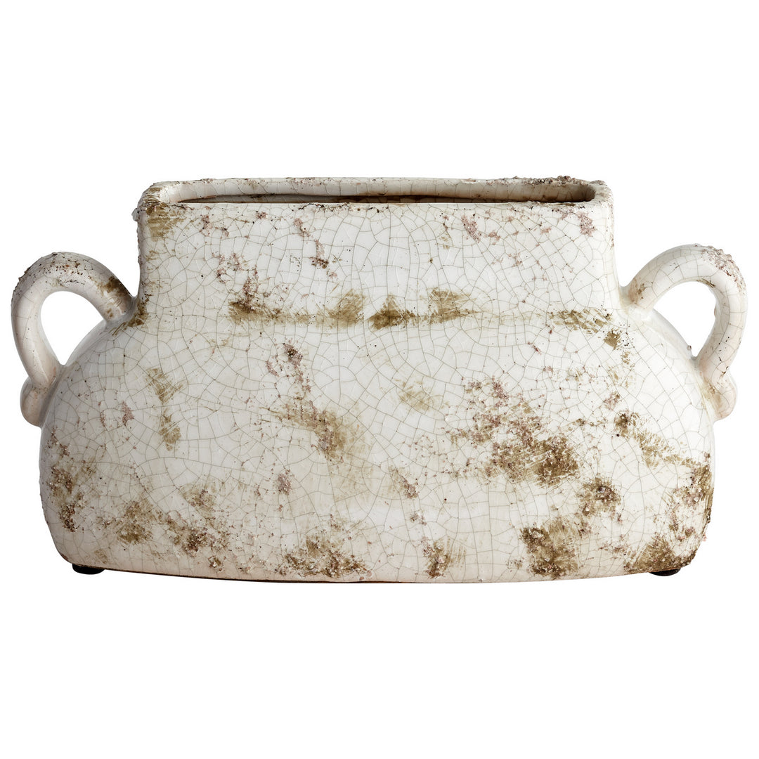 Cyan 07394 Vases & Planters - White Glaze