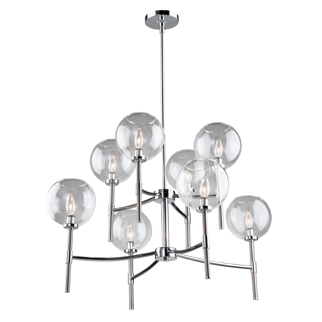 Artcraft Hamilton SC13128CB Chandelier Light - Chrome & Brushed Nickel