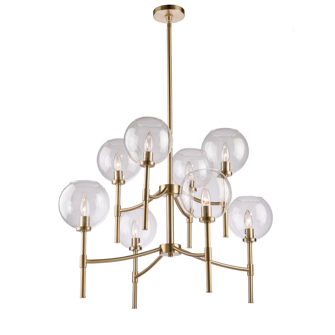 Artcraft Hamilton SC13128SB Chandelier Light - Satin Brass