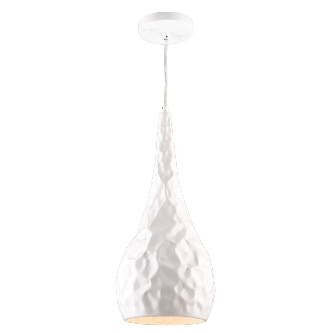 Artcraft Forged Metal AC10741WH Pendant Light - Glossy White