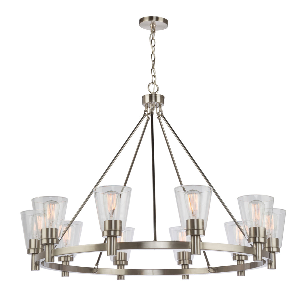 Artcraft Clarence AC10760BN Chandelier Light - Brushed Nickel