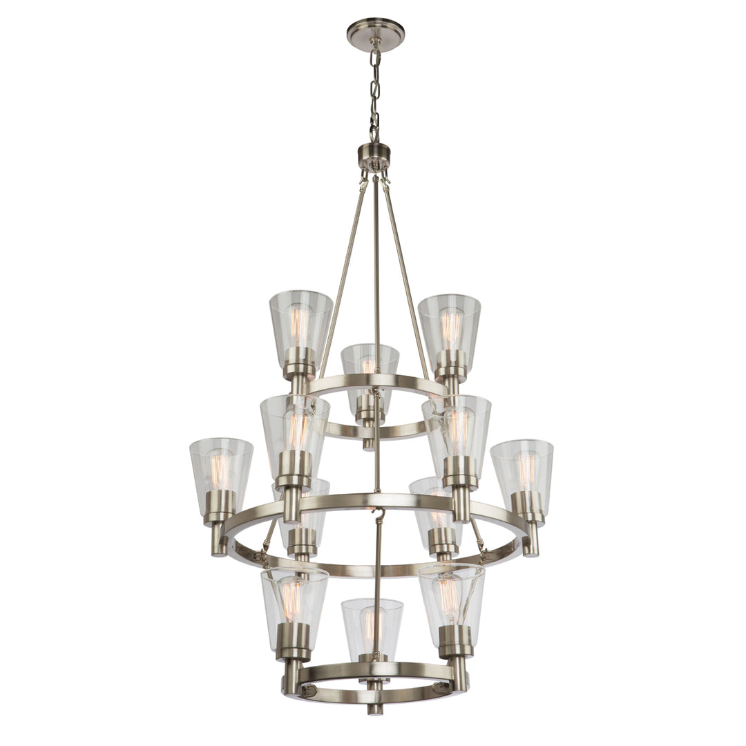 Artcraft Clarence AC10762BN Chandelier Light - Brushed Nickel