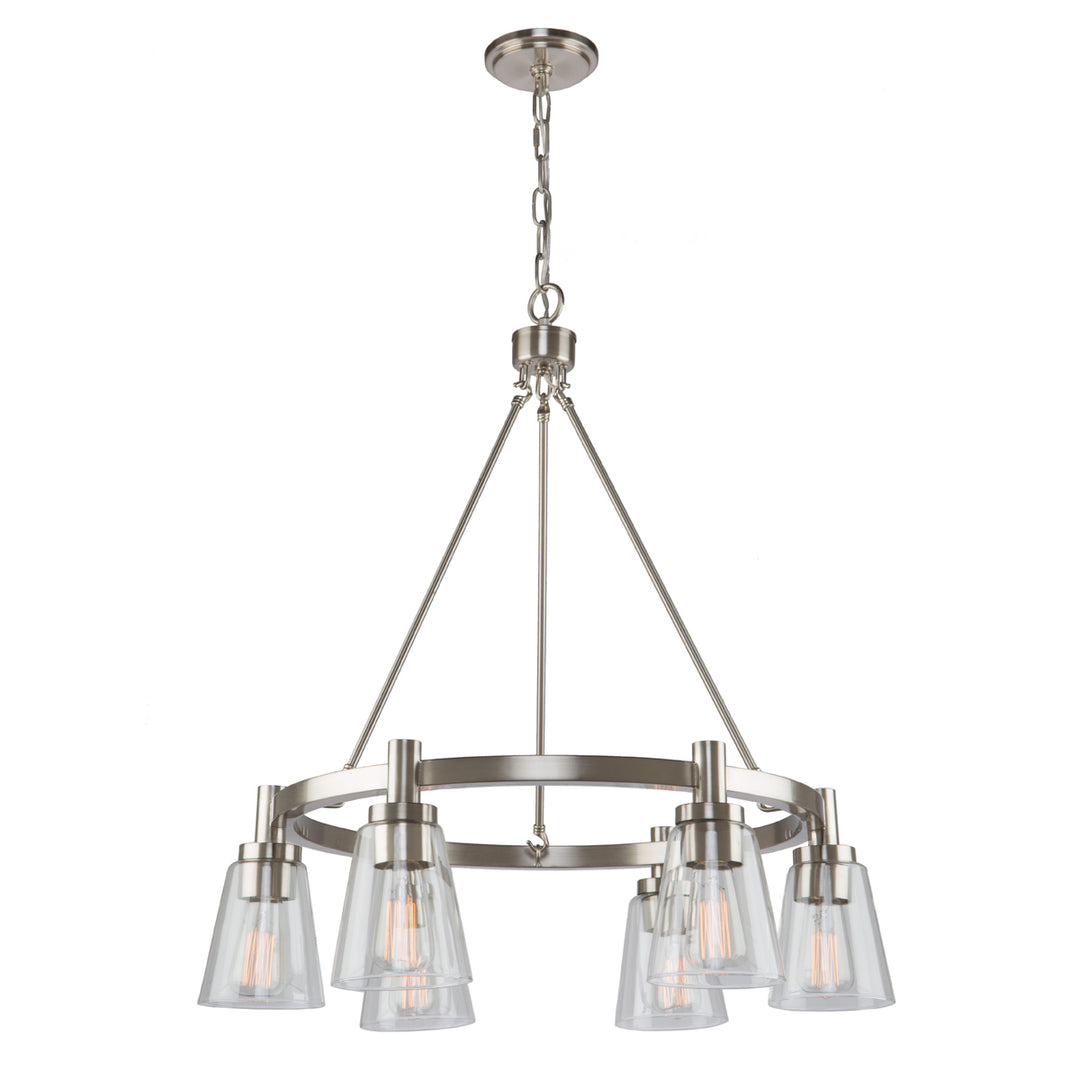 Artcraft Clarence AC10765BN Chandelier Light - Brushed Nickel