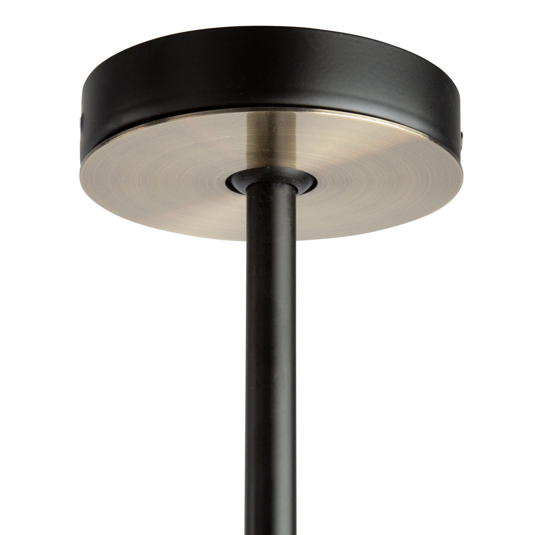 Artcraft Tribeca AC10786BK Pendant Light - Matte Black & Satin Brass