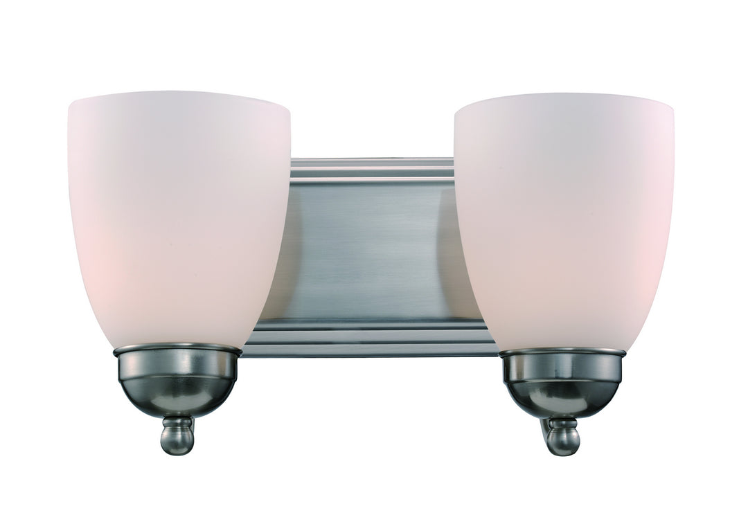 Trans Globe Imports Clayton 3502-1 BN Bath Vanity Light 14 in. wide - Brushed Nickel