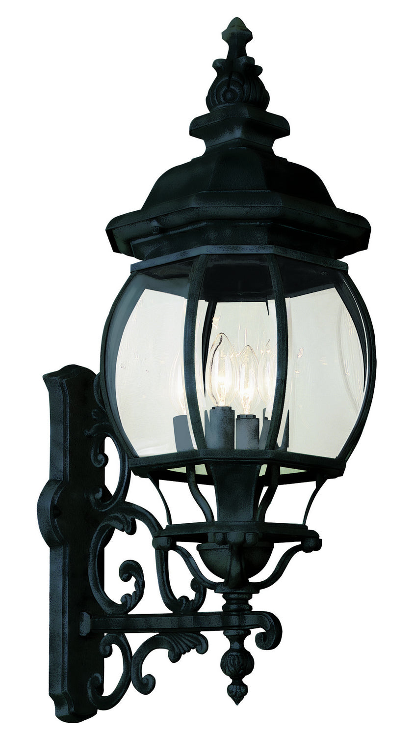 Trans Globe Imports 4052 BK Francisco Four Light Wall Lantern Outdoor Black
