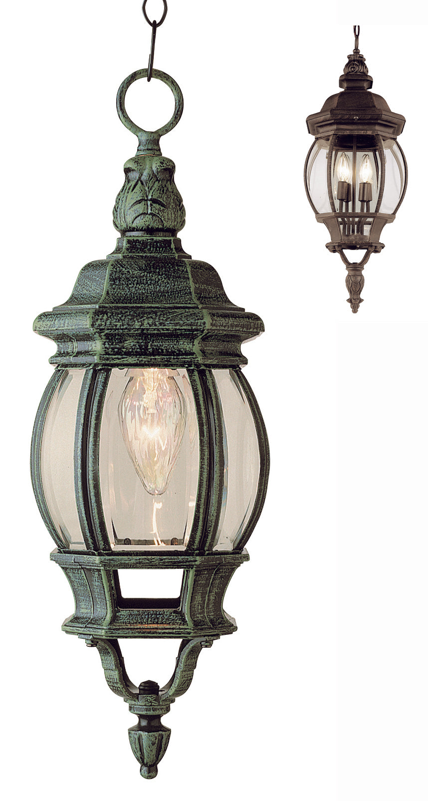 Trans Globe Imports 4065 RT Parsons One Light Hanging Lantern Outdoor Bronze / Dark