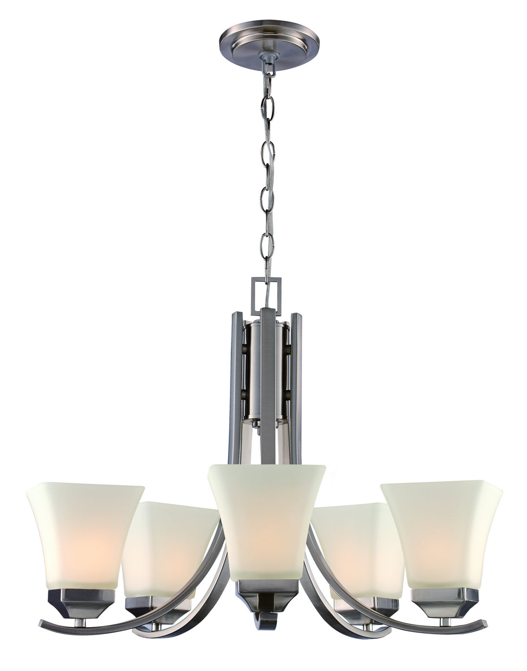Trans Globe Imports Cameo 70645 BN Chandelier Light - Brushed Nickel