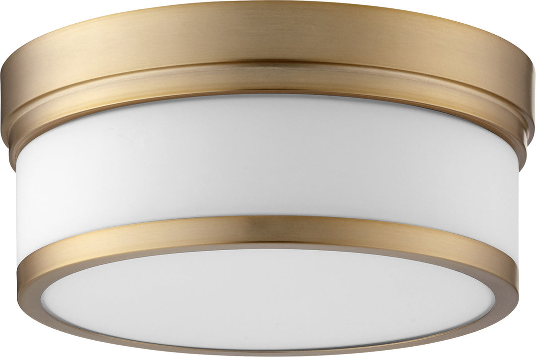 Quorum Celeste 3509-12-80 Ceiling Light - Aged Brass
