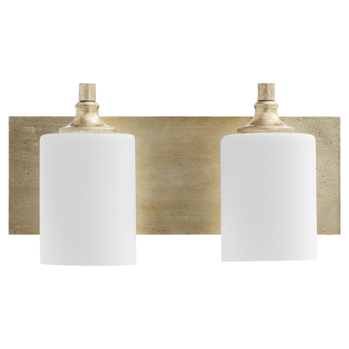 Quorum Celeste 5009-2-60 Bath Vanity Light 17 in. wide - Aged Silver Leaf