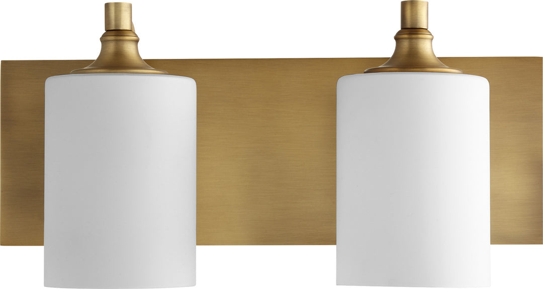Quorum Celeste 5009-2-80 Bath Vanity Light 17 in. wide - Aged Brass