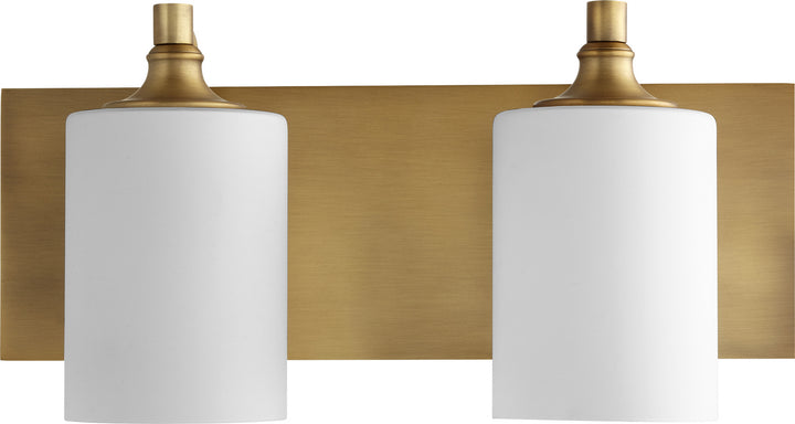 Quorum Celeste 5009-2-80 Bath Vanity Light 17 in. wide - Aged Brass