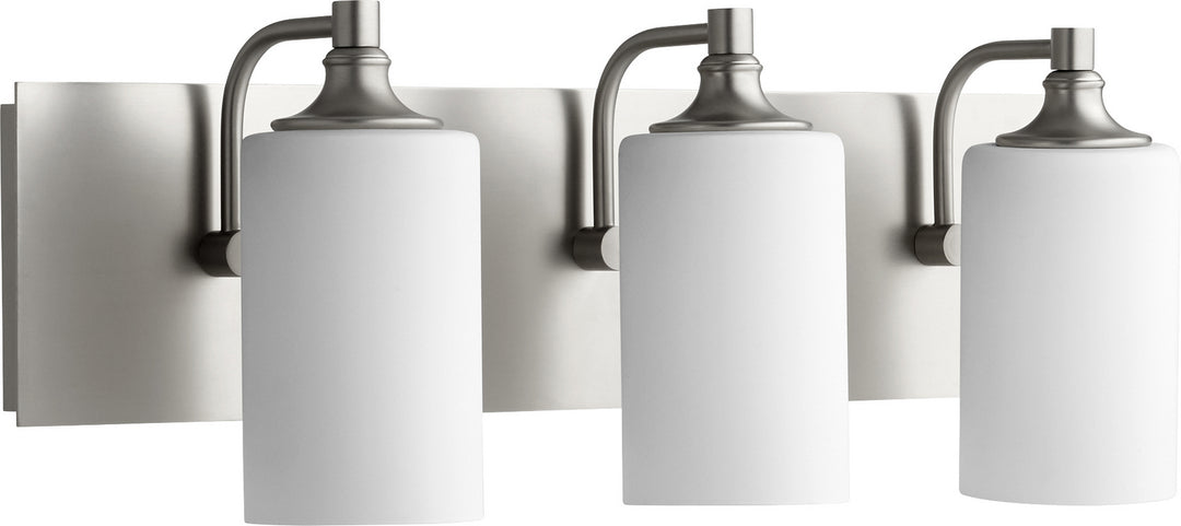 Quorum Celeste 5009-3-65 Bath Vanity Light 25 in. wide - Satin Nickel