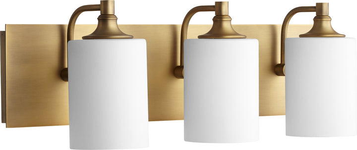 Quorum Celeste 5009-3-80 Bath Vanity Light 25 in. wide - Aged Brass