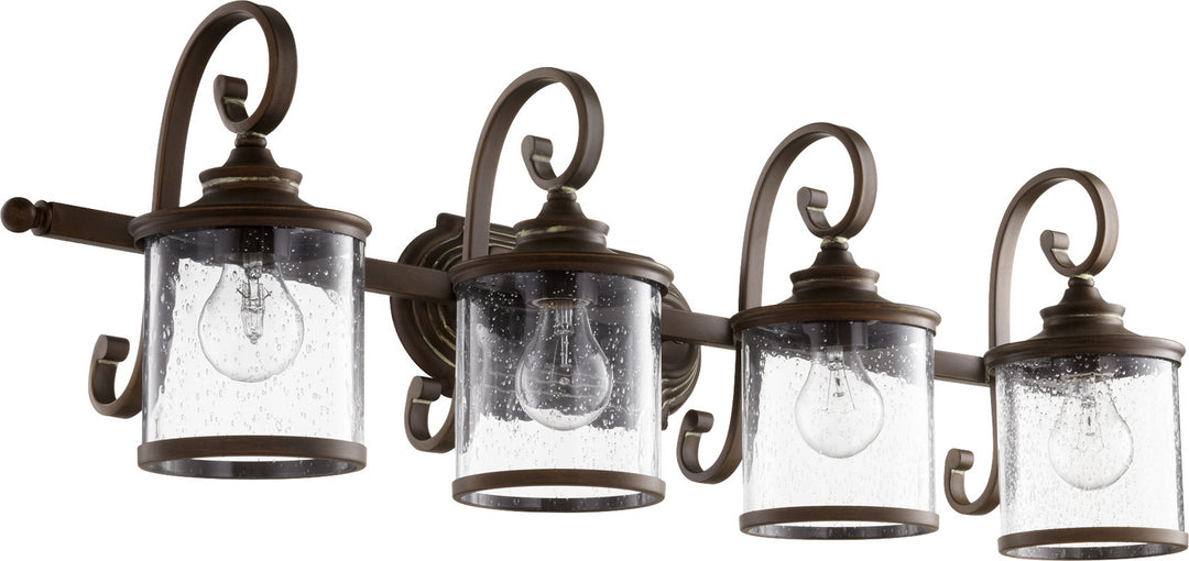 Quorum San Miguel 5073-4-39 Bath Vanity Light 36 in. wide - Vintage Copper