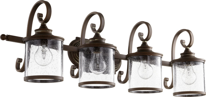 Quorum San Miguel 5073-4-39 Bath Vanity Light 36 in. wide - Vintage Copper
