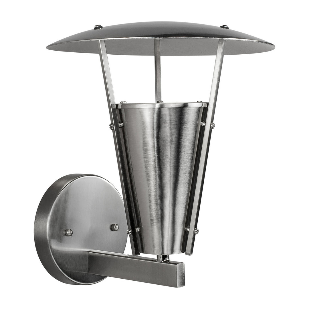 Forte Lighting 1150-01-55  One Light Outdoor Lantern Outdoor Pewter, Nickel, Silver