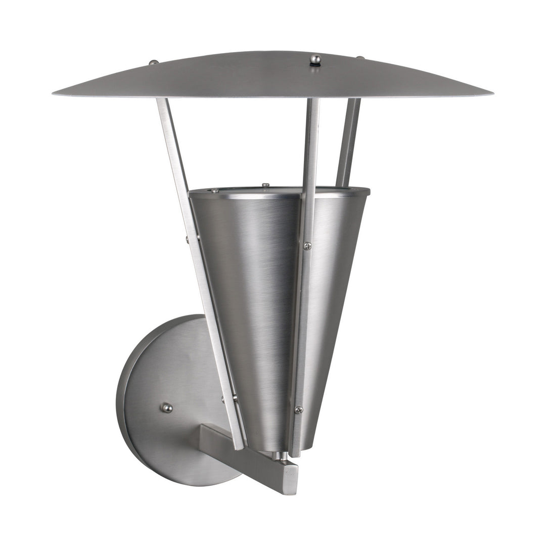 Forte Lighting 1160-01-55  One Light Outdoor Lantern Outdoor Pewter, Nickel, Silver